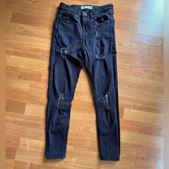 Topshop Moto/Petite JAMIE Jean,W28 L28, Black colors. - Picture 1 of 7